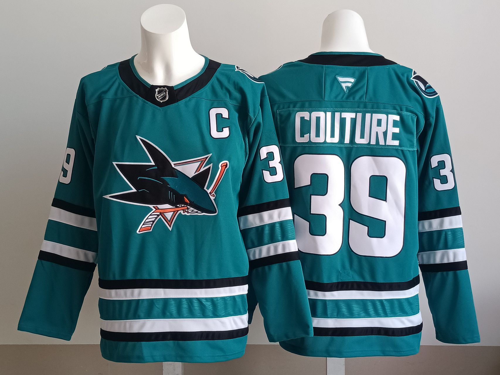 Men San Jose Sharks #39 Couture Green 2025 NHL Jersey style 001